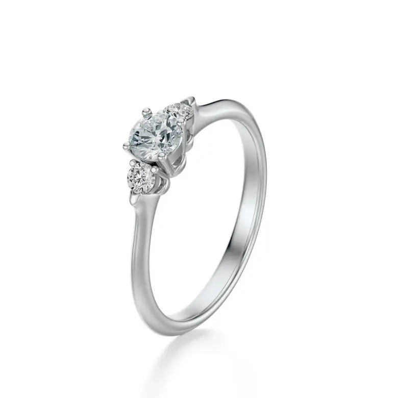 Pierścionek białe złoto z diamentami AJPZ_086